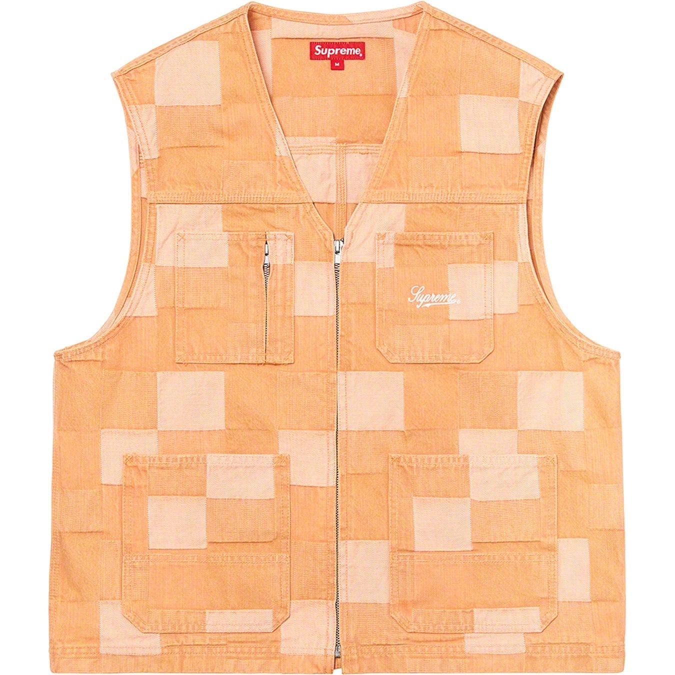 Patched Denim Vest view 4